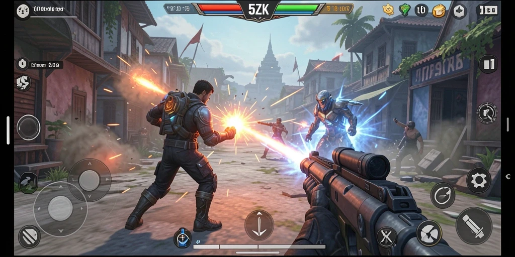 Gambaran gameplay seru dan menegangkan dalam 5ZK.