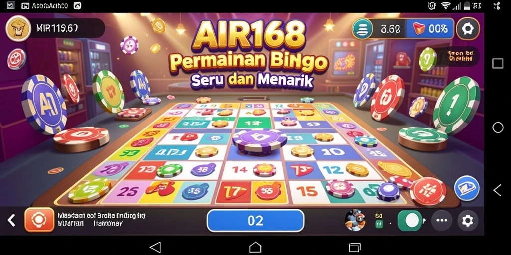 Tampilan utama gameplay Bingo yang seru di AIR168.