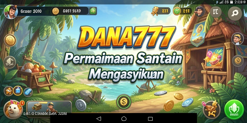 Tampilan gameplay DANA777 yang menyenangkan dan penuh warna.