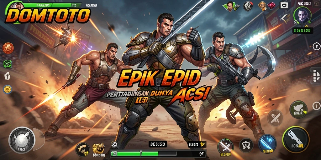 Tampilan seru dari gameplay DOMTOTO yang penuh aksi.