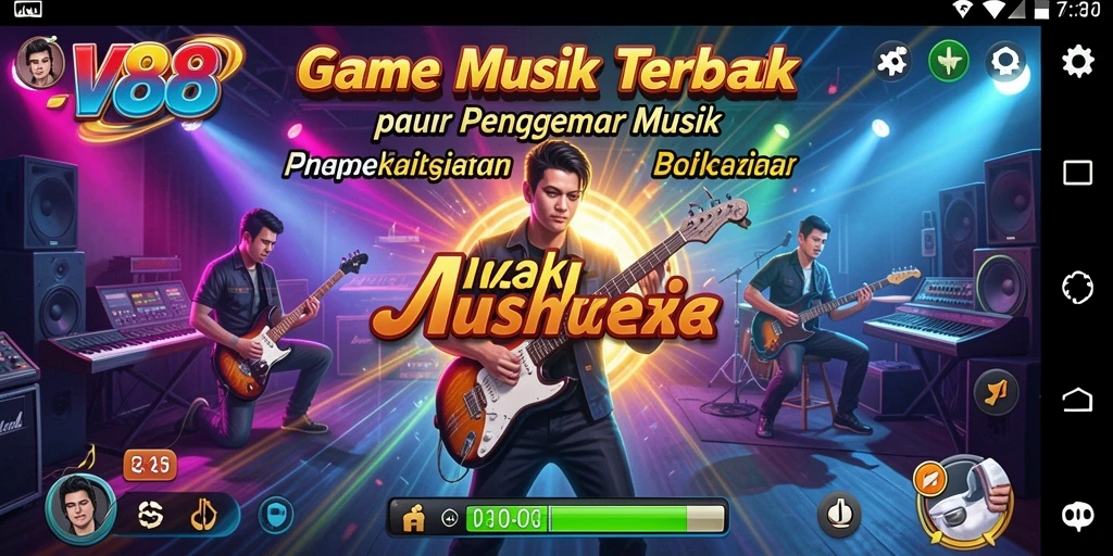 Screenshot menunjukkan tampilan gameplay seru dari JV88.
