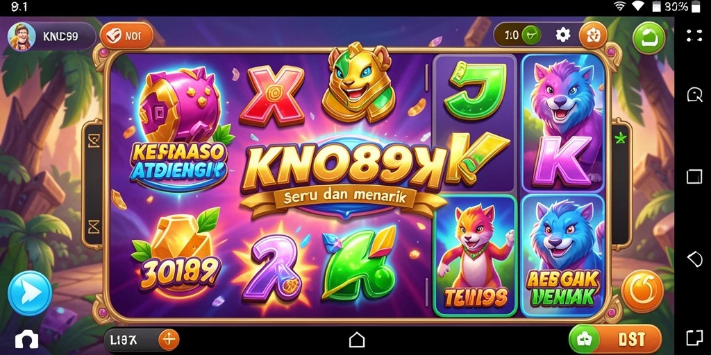 Tampilan gameplay Slot KNO89 yang seru dan menghibur.