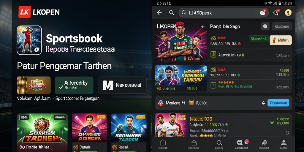 Tampilan gameplay aplikasi Sportsbook yang menarik dan interaktif.
