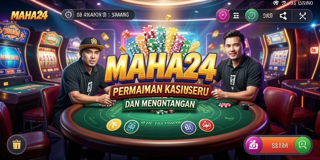 Tampilan grafis menarik dari permainan Kasino MAHA24.