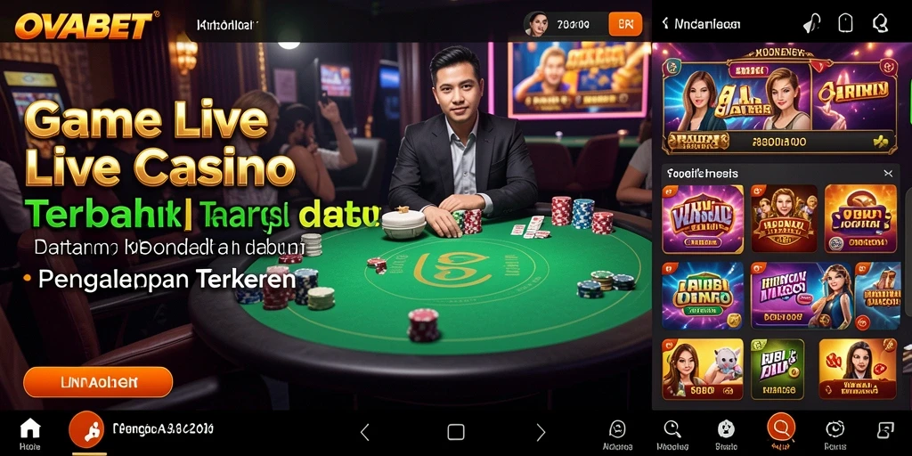 Skrinsot gameplay Live Casino yang menarik di OVABET.