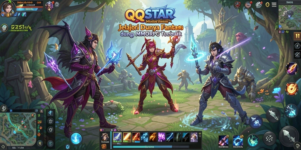 Gameplay menarik dalam dunia fantasi yang luas di QQSTAR.