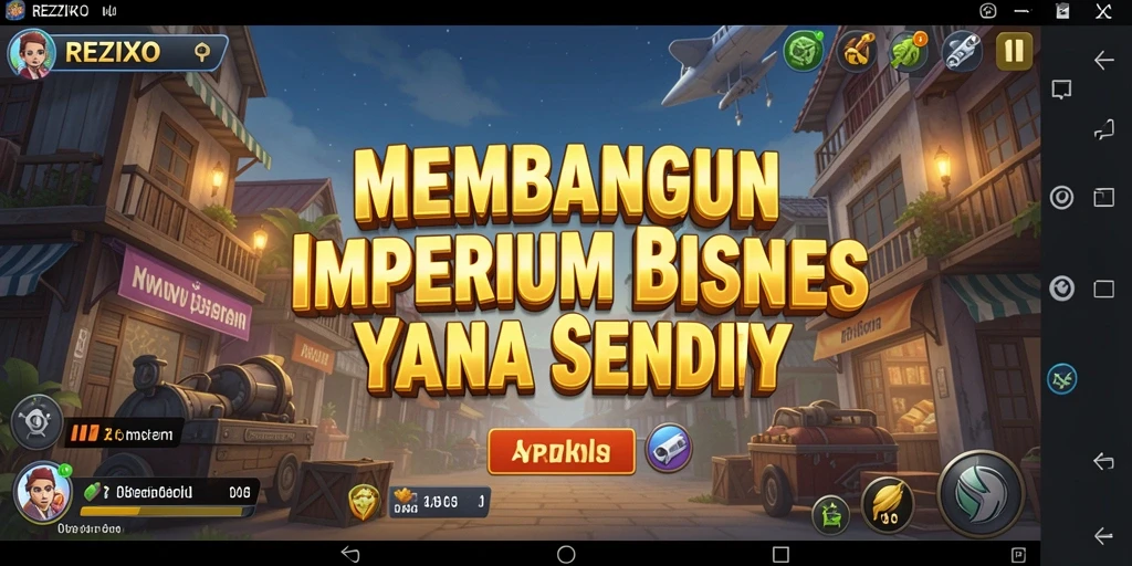 Tampilan gameplay menarik dari REZIXO yang menampilkan strategi Tycoon.
