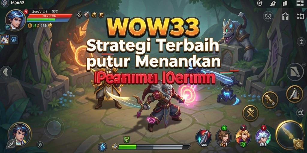 Tangkapan layar WOW33 menampilkan aksi intens dalam permainan strategi.